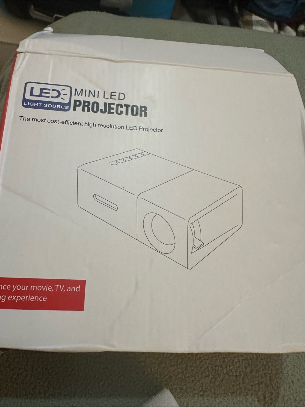 Mini LED Projector - White Box